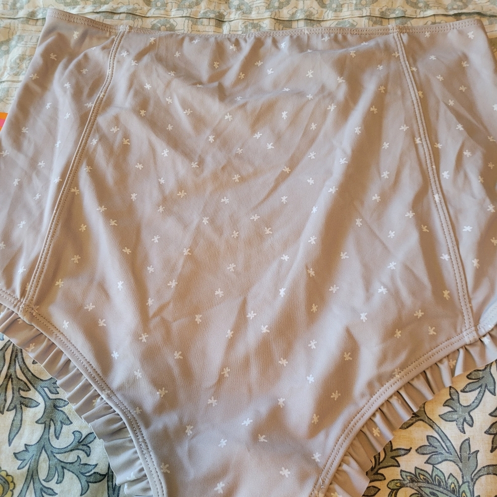 KJ-High Waist Swim Bottoms